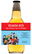 family reunion beer bottle labels